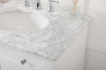 Elegant Furniture & Lighting - Clarence 72 inch double bathroom vanity in White - VF53072DWH veiw 12