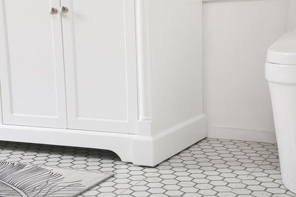 Elegant Furniture & Lighting - Clarence 72 inch double bathroom vanity in White - VF53072DWH veiw 13