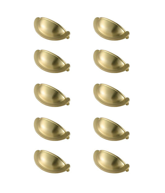 Elegant Furniture & Lighting - Claude 2-3/4in Center to Center Brushed Gold Cup Bar Pull Multipack (set of 10) - PL3001-GD-10PK veiw 1