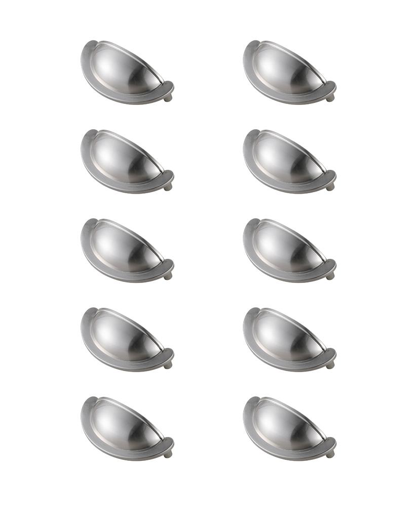 Elegant Furniture & Lighting - Claude 2-3/4in Center to Center Brushed Nickel Cup Bar Pull Multipack (set of 10) - PL3001-NK-10PK veiw 1