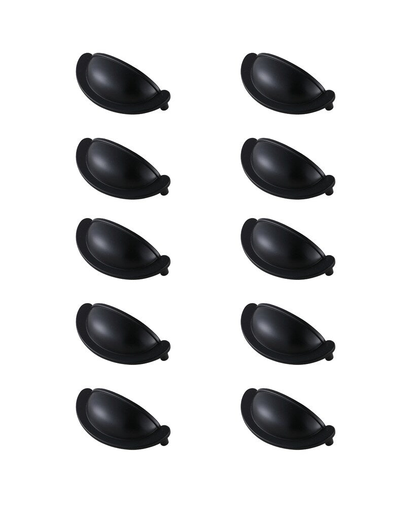 Elegant Furniture & Lighting - Claude 2-3/4in Center to Center Matte Black Cup Bar Pull Multipack (set of 10) - PL3001-MB-10PK veiw 1