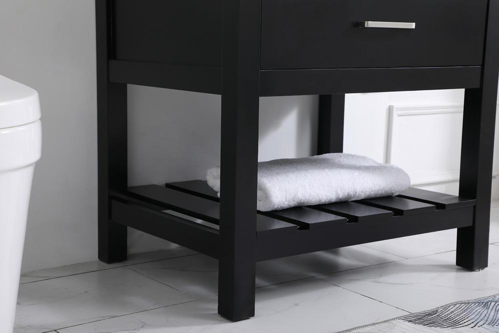 Elegant Furniture & Lighting - Clement 30 inch Single bathroom vanity in black - VF60130BK veiw 7