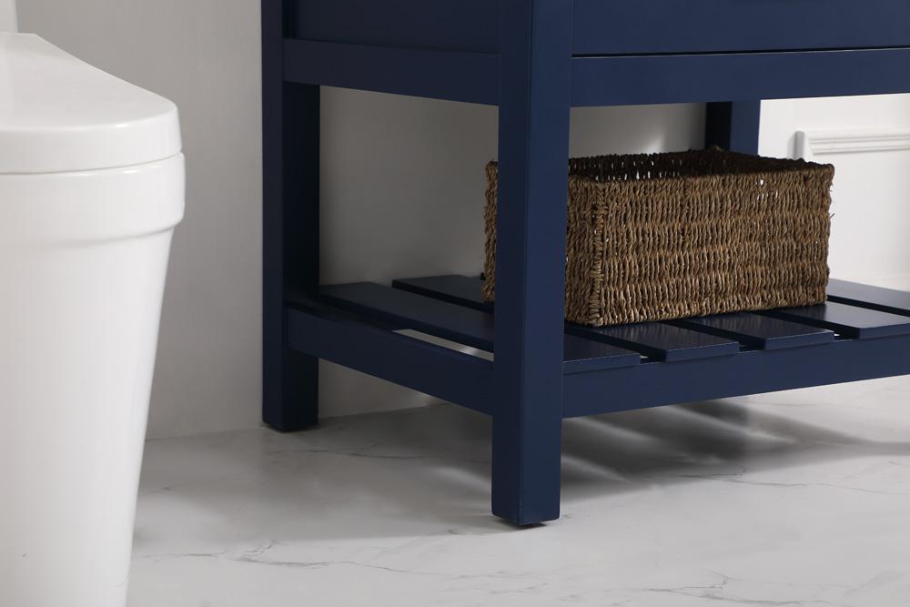 Elegant Furniture & Lighting - Clement 30 inch Single bathroom vanity in blue - VF60130BL veiw 7