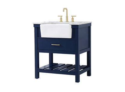 Elegant Furniture & Lighting - Clement 30 inch Single bathroom vanity in blue - VF60130BL veiw 8