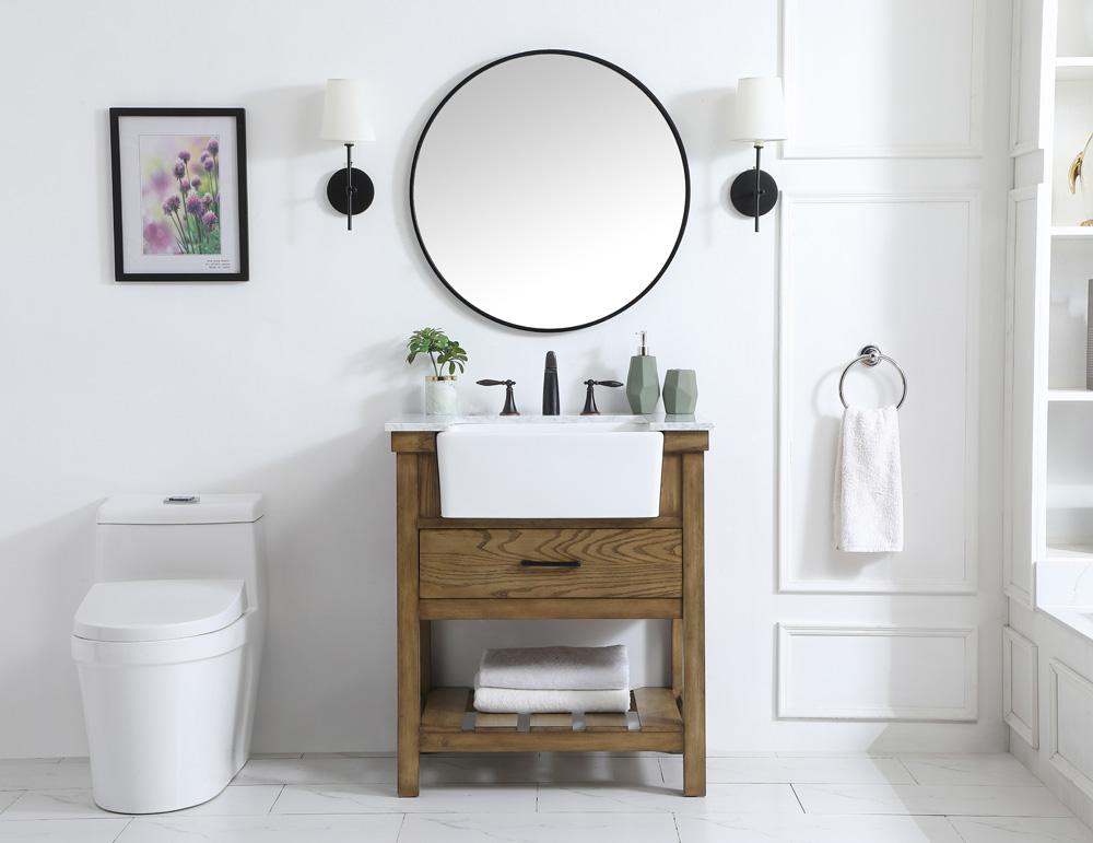 Elegant Furniture & Lighting - Clement 30 inch Single bathroom vanity in driftwood - VF60130DW veiw 5