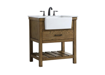 Elegant Furniture & Lighting - Clement 30 inch Single bathroom vanity in driftwood - VF60130DW veiw 8