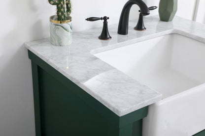 Elegant Furniture & Lighting - Clement 30 inch Single bathroom vanity in green - VF60130GN veiw 6