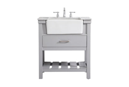 Elegant Furniture & Lighting - Clement 30 inch Single bathroom vanity in grey - VF60130GR veiw 1