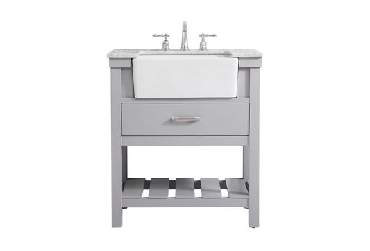 Elegant Furniture & Lighting - Clement 30 inch Single bathroom vanity in grey - VF60130GR veiw 1