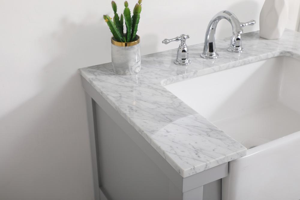 Elegant Furniture & Lighting - Clement 30 inch Single bathroom vanity in grey - VF60130GR veiw 6