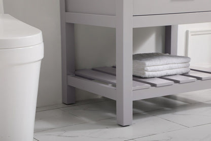 Elegant Furniture & Lighting - Clement 30 inch Single bathroom vanity in grey - VF60130GR veiw 7
