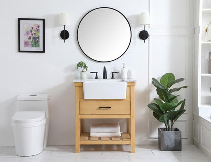Elegant Furniture & Lighting - Clement 30 inch Single bathroom vanity in natural wood - VF60130NW veiw 5