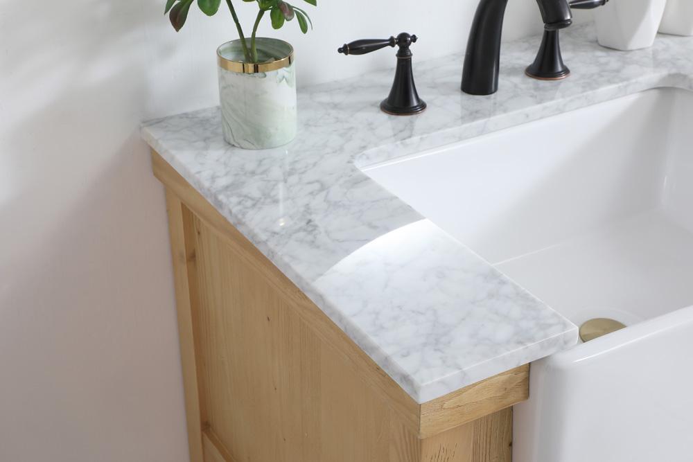 Elegant Furniture & Lighting - Clement 30 inch Single bathroom vanity in natural wood - VF60130NW veiw 6