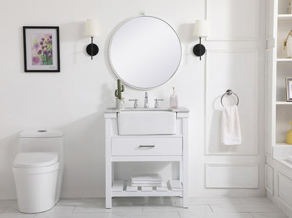 Elegant Furniture & Lighting - Clement 30 inch Single bathroom vanity in white - VF60130WH veiw 5