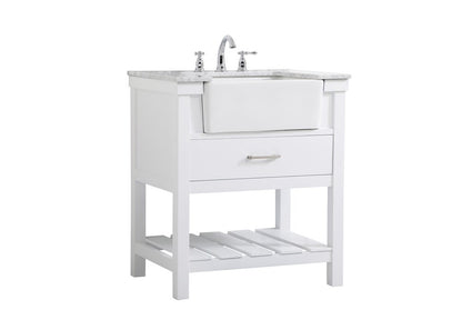Elegant Furniture & Lighting - Clement 30 inch Single bathroom vanity in white - VF60130WH veiw 8