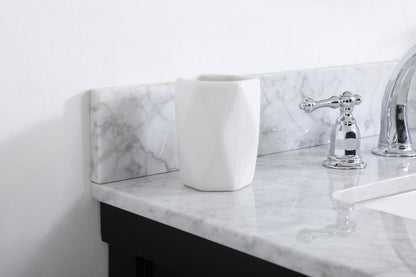 Elegant Furniture & Lighting - Clement 30 inch Single bathroom vanity in black with backsplash - VF60130BK-BS veiw 6