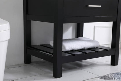 Elegant Furniture & Lighting - Clement 30 inch Single bathroom vanity in black with backsplash - VF60130BK-BS veiw 7