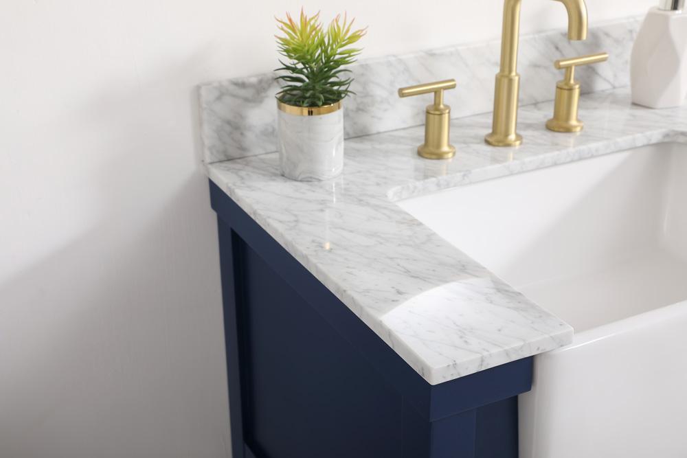 Elegant Furniture & Lighting - Clement 30 inch Single bathroom vanity in blue with backsplash - VF60130BL-BS veiw 6