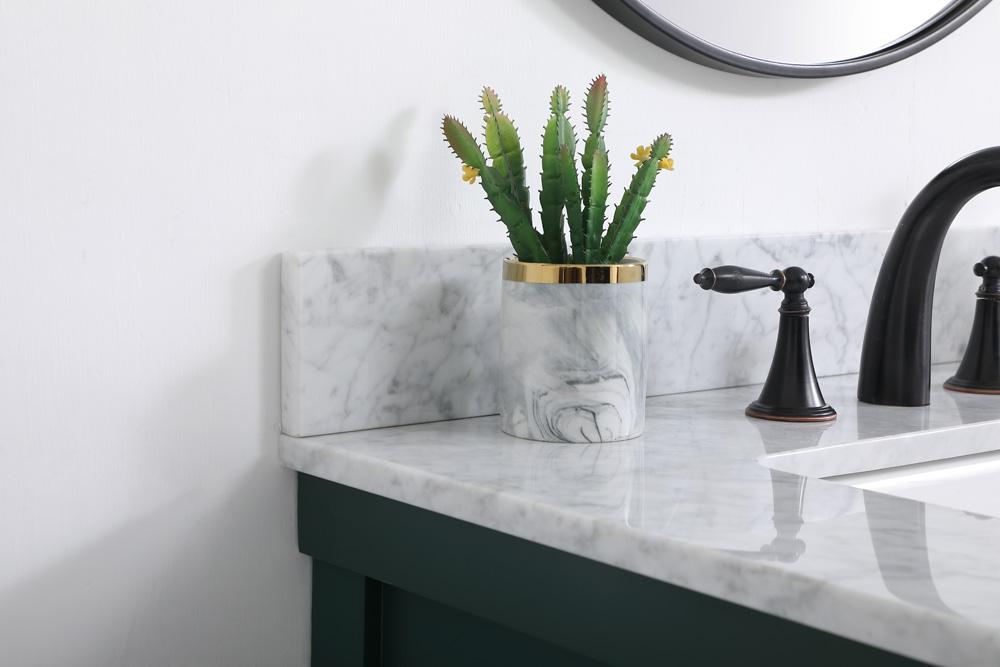 Elegant Furniture & Lighting - Clement 30 inch Single bathroom vanity in green with backsplash - VF60130GN-BS veiw 6