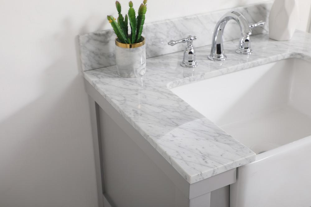 Elegant Furniture & Lighting - Clement 30 inch Single bathroom vanity in grey with backsplash - VF60130GR-BS veiw 6