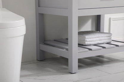 Elegant Furniture & Lighting - Clement 30 inch Single bathroom vanity in grey with backsplash - VF60130GR-BS veiw 7