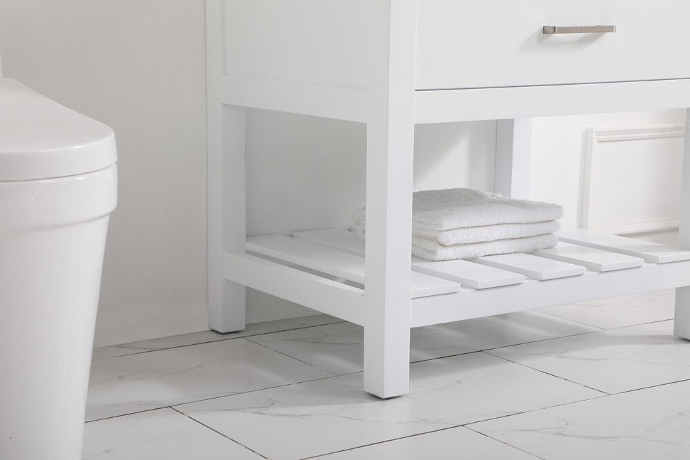 Elegant Furniture & Lighting - Clement 30 inch Single bathroom vanity in white with backsplash - VF60130WH-BS veiw 7
