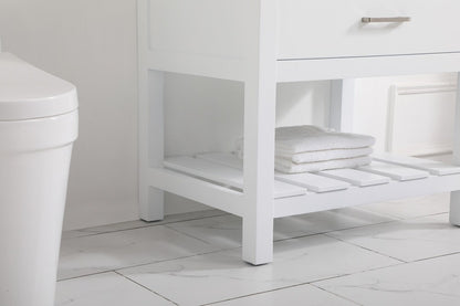 Elegant Furniture & Lighting - Clement 30 inch Single bathroom vanity in white with backsplash - VF60130WH-BS veiw 7