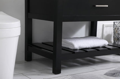 Elegant Furniture & Lighting - Clement 36 inch Single bathroom vanity in black - VF60136BK veiw 7