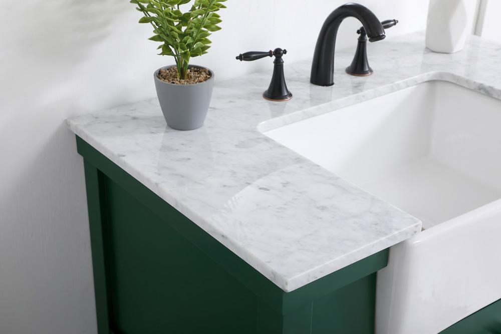 Elegant Furniture & Lighting - Clement 36 inch Single bathroom vanity in green - VF60136GN veiw 6