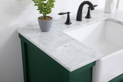 Elegant Furniture & Lighting - Clement 36 inch Single bathroom vanity in green - VF60136GN veiw 6