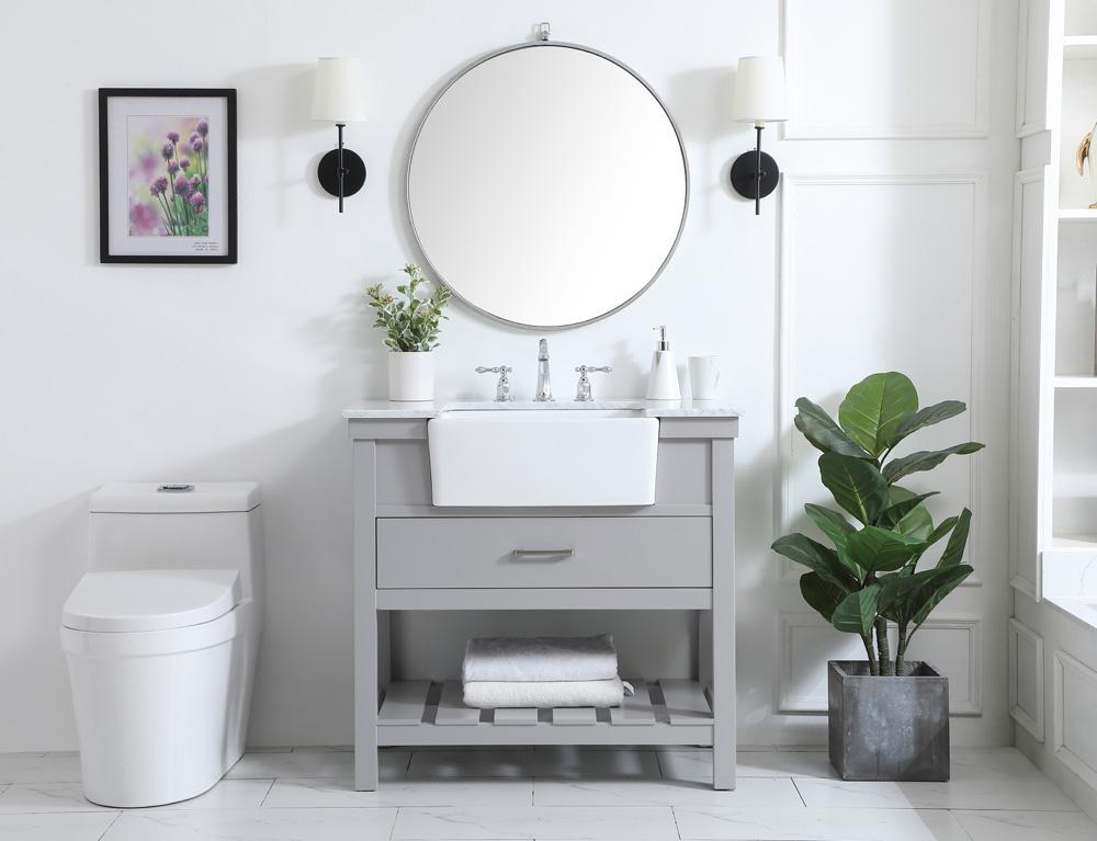 Elegant Furniture & Lighting - Clement 36 inch Single bathroom vanity in grey - VF60136GR veiw 5