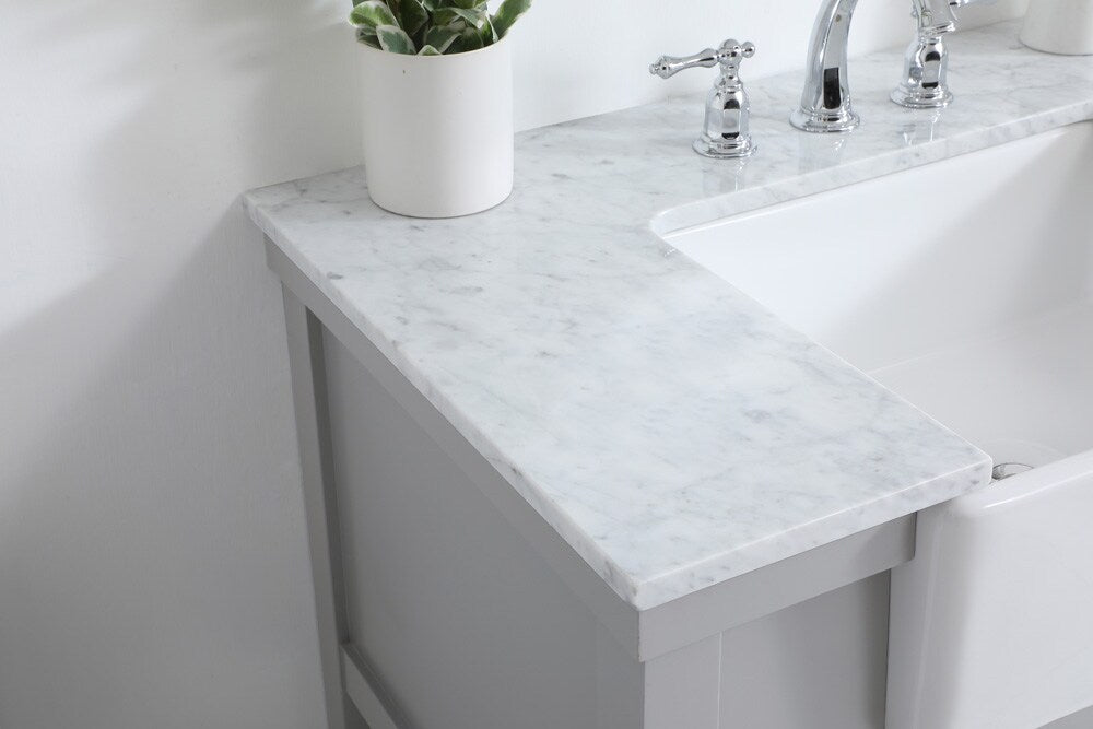 Elegant Furniture & Lighting - Clement 36 inch Single bathroom vanity in grey - VF60136GR veiw 6