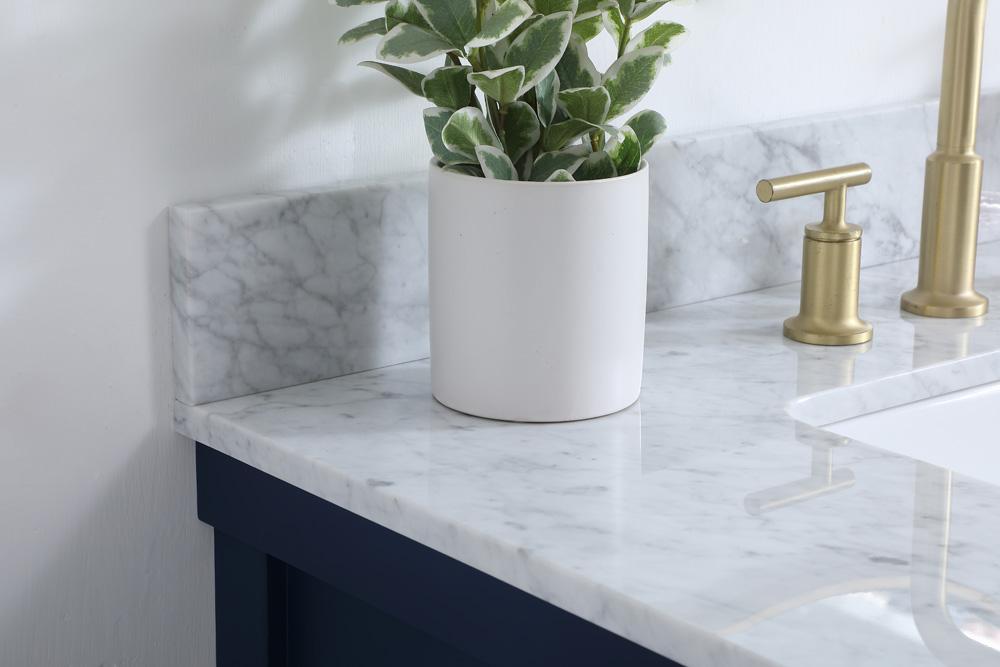 Elegant Furniture & Lighting - Clement 36 inch Single bathroom vanity in blue with backsplash - VF60136BL-BS veiw 6