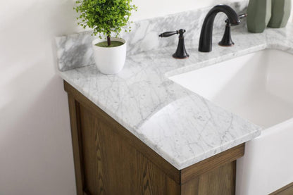 Elegant Furniture & Lighting - Clement 36 inch Single bathroom vanity in driftwood with backsplash - VF60136DW-BS veiw 6
