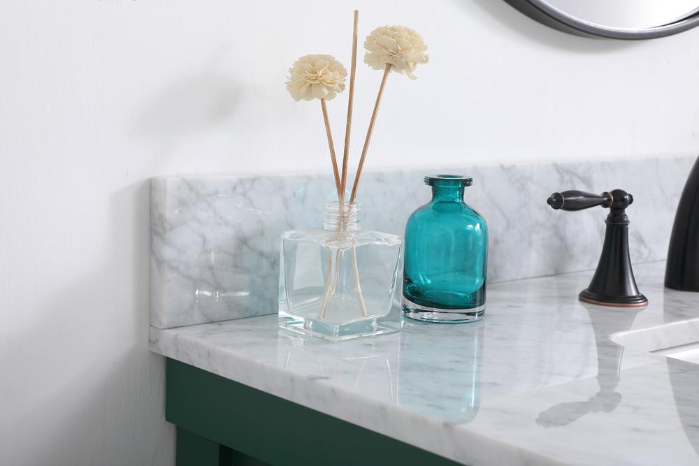 Elegant Furniture & Lighting - Clement 36 inch Single bathroom vanity in green with backsplash - VF60136GN-BS veiw 6