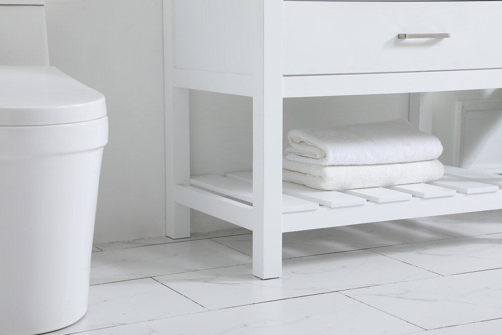 Elegant Furniture & Lighting - Clement 36 inch Single bathroom vanity in white - VF60136WH veiw 7
