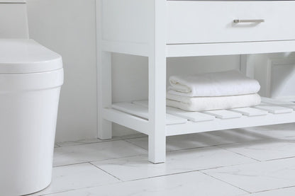 Elegant Furniture & Lighting - Clement 36 inch Single bathroom vanity in white - VF60136WH veiw 7