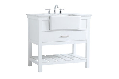 Elegant Furniture & Lighting - Clement 36 inch Single bathroom vanity in white - VF60136WH veiw 8