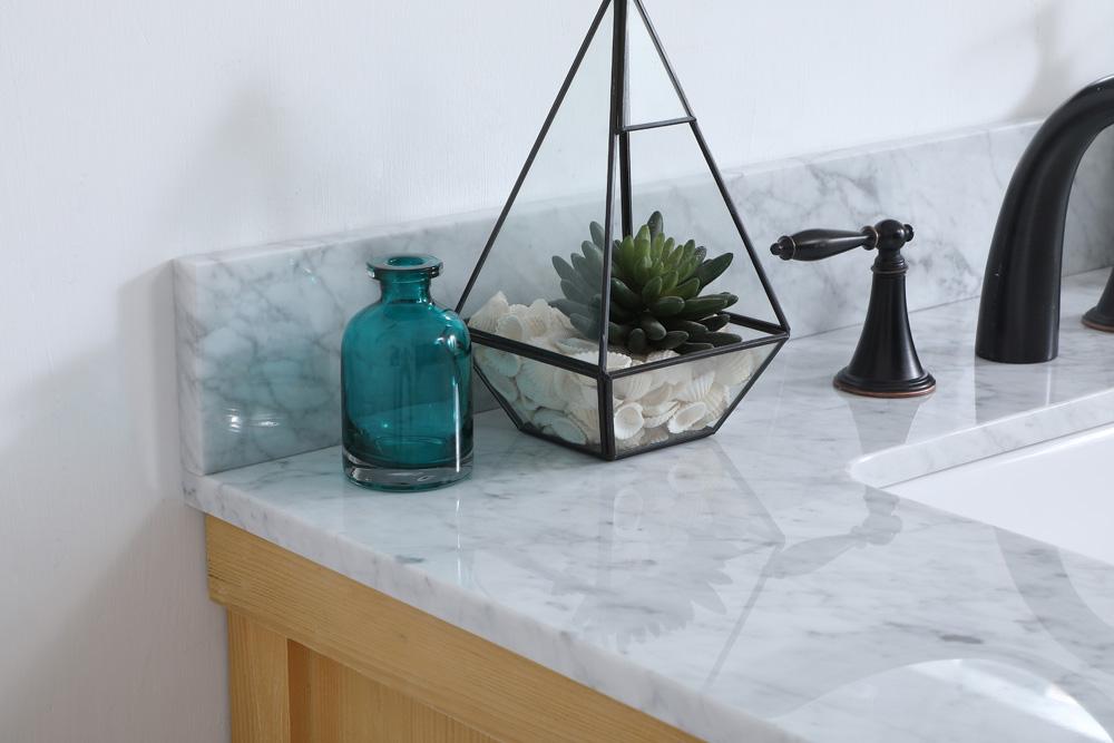 Elegant Furniture & Lighting - Clement 36 inch Single bathroom vanity in natural wood with backsplash - VF60136NW-BS veiw 6