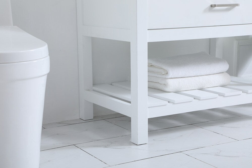 Elegant Furniture & Lighting - Clement 36 inch Single bathroom vanity in white with backsplash - VF60136WH-BS veiw 7