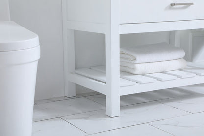 Elegant Furniture & Lighting - Clement 36 inch Single bathroom vanity in white with backsplash - VF60136WH-BS veiw 7