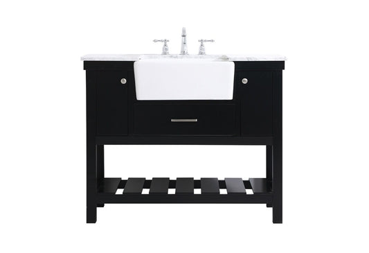 Elegant Furniture & Lighting - Clement 42 inch Single bathroom vanity in black - VF60142BK veiw 1
