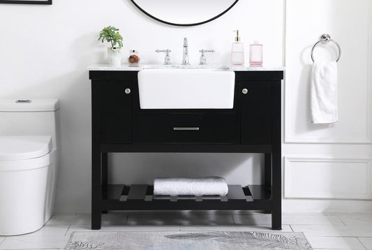 Elegant Furniture & Lighting - Clement 42 inch Single bathroom vanity in black - VF60142BK veiw 2