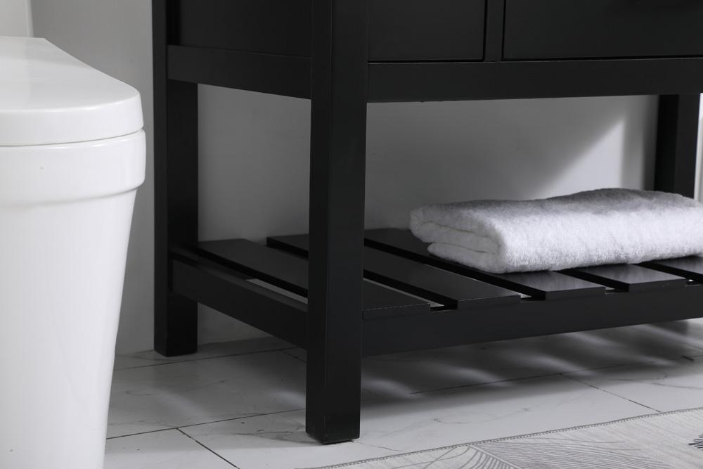 Elegant Furniture & Lighting - Clement 42 inch Single bathroom vanity in black - VF60142BK veiw 7