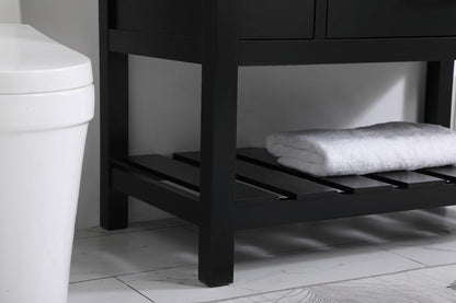 Elegant Furniture & Lighting - Clement 42 inch Single bathroom vanity in black - VF60142BK veiw 7