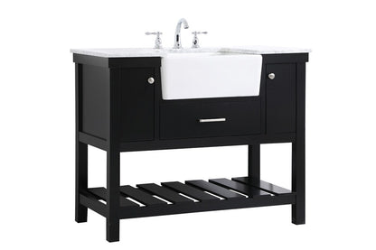 Elegant Furniture & Lighting - Clement 42 inch Single bathroom vanity in black - VF60142BK veiw 8
