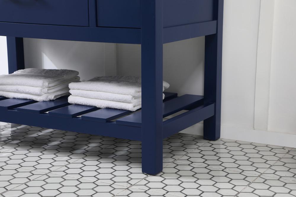 Elegant Furniture & Lighting - Clement 42 inch Single bathroom vanity in blue - VF60142BL veiw 7