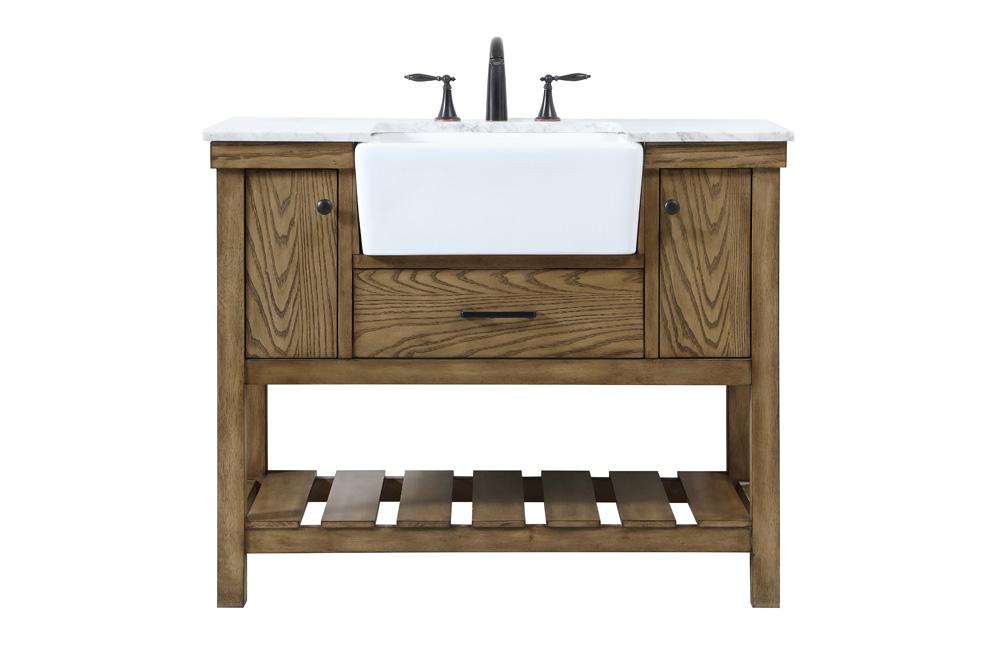 Elegant Furniture & Lighting - Clement 42 inch Single bathroom vanity in driftwood - VF60142DW veiw 1