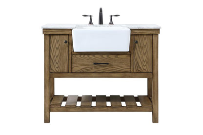 Elegant Furniture & Lighting - Clement 42 inch Single bathroom vanity in driftwood - VF60142DW veiw 1
