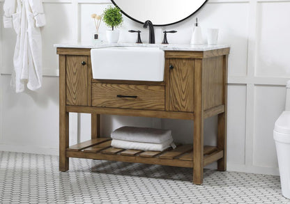 Elegant Furniture & Lighting - Clement 42 inch Single bathroom vanity in driftwood - VF60142DW veiw 3